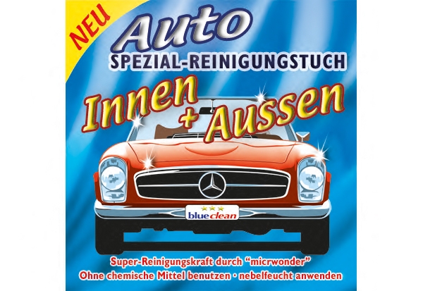 Blueclean Onlineshop - Auto-Fenster-Tuch 5er Pack, Grün, 60 x 80 cm